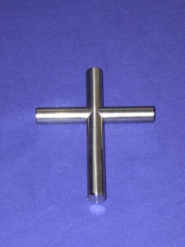Kreuz stehend 500 x 200 xø 16 mm mit Stumpfen Enden und Grundplatte ø50